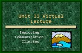 Unit 11 Virtual Lecture Improving Communication Climates.
