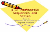 8-1: Arithmetic Sequences and Series Unit 8: Sequences/Series/Statistics English Casbarro.
