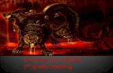 Cerberus is a three headed dog with a snake tale.  He is as big as a lion.he is the guard to hell.