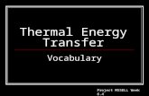 Thermal Energy Transfer Vocabulary Project MSSELL Week 6.4.