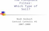 The Phosphate Filter: Which Type of Soil? Noah Haibach Central Catholic HS 2007-2008.