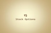 Stock Options. A stock option is a derivative security, because the value of the option is “derived” from the value of the underlying common stock. Is.