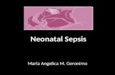 Neonatal Sepsis Maria Angelica M. Geronimo. Epidemiology Newborn Health in the Philippines: A Situation Analysis June 2004