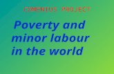 COMENIUS PROJECT Poverty and minor labour in the world.