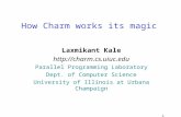 1 How Charm works its magic Laxmikant Kale  Parallel Programming Laboratory Dept. of Computer Science University of Illinois at.