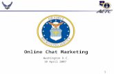 1 Online Chat Marketing Washington D.C. 10 April 2007.