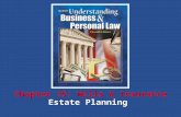Estate Planning Chapter 15: Wills & Insurance. Understanding Business and Personal Law Estate Planning Section 36.2 Retirement and Wills What You’ll Learn.