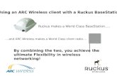 Using an ARC Wireless client with a Ruckus BaseStation Ruckus makes a World Class BaseStation….. ….and ARC Wireless makes a World Class client radio….