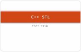 CSCI 3110 C++ STL. STL – Standard Template Library Collections of useful classes for common data structures Ability to store objects of any type (template)