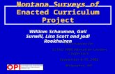 Montana Surveys of Enacted Curriculum Project William Schauman, Gail Surwill, Lisa Scott and Jodi Rookhuizen Presentation for CCSSO 2008 Education Leaders.
