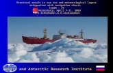 Practical result in sea ice and meteorological layers integration with navigation charts IICWG - IV St. Petersburg, April 7-11, 2003 Yu.A.Scherbakov,G.A.Alekseenkov.