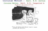 Circular Motion â€“ Sect. 4.4: Uniform Circular Motion. Sect. 4.5: Tangential & Radial Acceleration