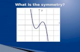 What is the symmetry? f(x)= x 3 –x.