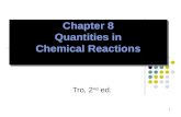 1 Chapter 8 Quantities in Chemical Reactions Tro, 2 nd ed.