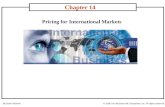 Pricing for International Markets Chapter 14 McGraw-Hill/Irwin© 2005 The McGraw-Hill Companies, Inc. All rights reserved.