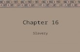 Chapter 16 Slavery. How do you feel? Compose a short paragraph about your worse day in your life. How did you feel? What caused it? How did you get over.