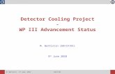 M. Battistin – 9 th June 2010EN/CV/DC M. Battistin (EN/CV/DC) 9 th June 2010 Detector Cooling Project - WP III Advancement Status.