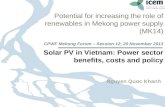 27.10.2015 Seite 1 Page 1 27.10.2015 Seite 1 Potential for increasing the role of renewables in Mekong power supply (MK14) CPWF Mekong Forum – Session.