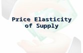 Price Elasticity of Supply. A measure of the responsiveness of the quantity supplied of a good to a change in its price when all other influences on sellers’