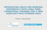 Alison Hasselder.  Developed in the Swan Interprofessional Institute.  Partnership working  Lifelong Learning Network & Skills For Health  Service.