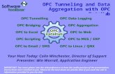 OPC Tunneling and Data Aggregation with OPC DataHub Your Host Today: Colin Winchester, Director of Support Presenter: Win Worrall, Application Engineer.