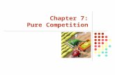 Chapter 7: Pure Competition. McGraw-Hill/Irwin Copyright  2007 by The McGraw-Hill Companies, Inc. All rights reserved. What is a Pure Competition? Pure.