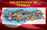 MILESTONES OF TURKEY. 1st World War, Ottoman Empire and The Turkish Republic.