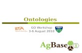 Ontologies GO Workshop 3-6 August 2010. Ontologies  What are ontologies?  Why use ontologies?  Open Biological Ontologies (OBO), National Center for