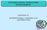 1 INTERNATIONAL MARKETING MANAGEMENT SESSION 11: INTERNATIONAL CHANNELS OF DISTRIBUTION.