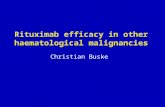 Rituximab efficacy in other haematological malignancies Christian Buske.