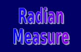 Radians Radian measure is an alternative to degrees and is based upon the ratio of arc length (al) radius r θ al θ- theta.