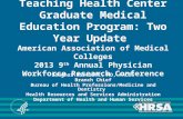 Teaching Health Center Graduate Medical Education Program: Two Year Update American Association of Medical Colleges 2013 9 th Annual Physician Workforce.