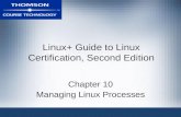 Linux+ Guide to Linux Certification, Second Edition Chapter 10 Managing Linux Processes.