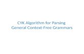 CYK Algorithm for Parsing General Context-Free Grammars.