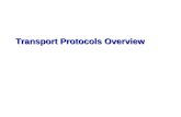 Transport Protocols Overview. Transport services and protocols  provide logical communication between app processes running on different hosts  transport.