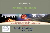 SafalPACS Material Processing System Automation for Primary Agricultural Cooperative Societies.