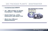 EEC PACKAGE PLANTS - WASTEWATER Containerized WWTPContainerized WWTP 10 – 400 m3/day in Single Containers - Flexebility10 – 400 m3/day in Single Containers.
