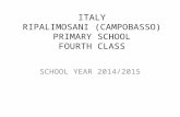 ITALY RIPALIMOSANI (CAMPOBASSO) PRIMARY SCHOOL FOURTH CLASS SCHOOL YEAR 2014/2015.