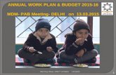1 ANNUAL WORK PLAN & BUDGET 2015-16 MDM- PAB Meeting- DELHI on 13.03.2015 10/31/2015Mid Day Meal, GNCT of Delhi.