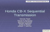 Honda CB-X Sequential Transmission Glenda Tagle David K Dempsey Jessica S Fremed Ranjith Mathew Justin F Preter Joseph T Salvino.
