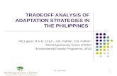 RD Lasco ICRAF1 TRADEOFF ANALYSIS OF ADAPTATION STRATEGIES IN THE PHILIPPINES RD Lasco 1 R.V.O. Cruz 2, J.M. Pulhin 2, F.B. Pulhin 2 1 World Agroforestry.