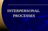 INTERPERSONAL PROCESSES. Interpersonal Attraction Proximity –We need to meet someone before we can become attracted to them Interpersonal rewards –Social.