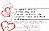 Perspectives on Technology and Education Research: Lessons from the Past and Present Honey, M., Culp, K. M., & Carrigg, F. (2000). Perspectives on technology.