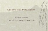 Culture and Perception Ronald Fischer Social Psychology, PSYC 338.