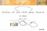 Status of the FAIR pbar Source K. Knie May 3, 2011.