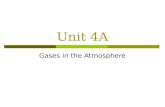 Unit 4A Gases in the Atmosphere. Do Now  List the gases found in the atmosphere and percentages.