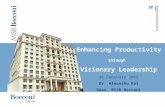Enhancing Productivity through Visionary Leadership 16 February 2015 Dr. Himanshu Rai Dean, MISB Bocconi.