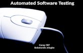 The complexity of modern software packages make exhaustive testing difficult. Automated testing can help to improve efficiency of the testing process.