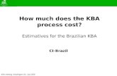 KBA meeting, Washington DC, July 2006 How much does the KBA process cost? Estimatives for the Brazilian KBA CI-Brazil