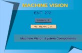 MACHINE VISION Machine Vision System Components ENT 273 Ms. HEMA C.R. Lecture 1.